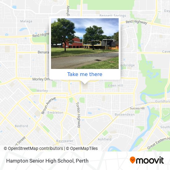 Hampton Senior High School map