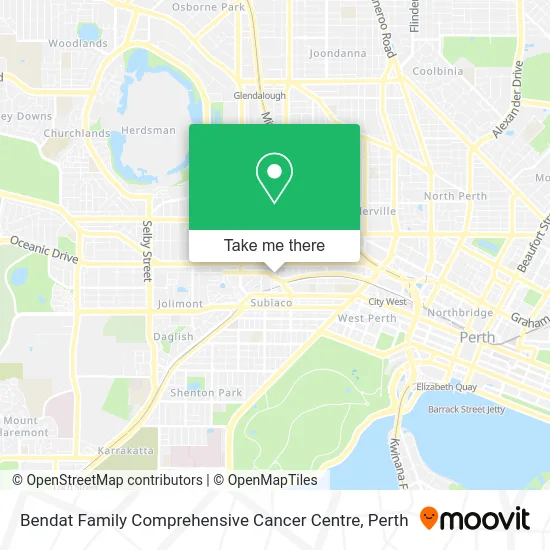 Mapa Bendat Family Comprehensive Cancer Centre