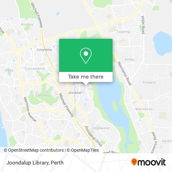 Joondalup Library map