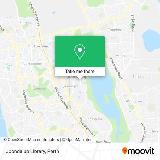 Mapa Joondalup Library