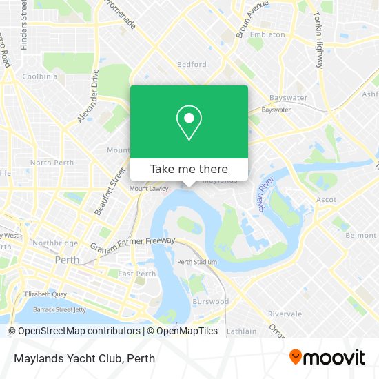 Maylands Yacht Club map