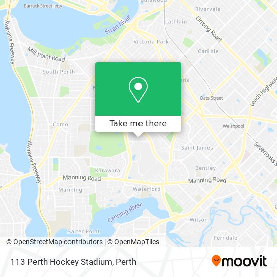 113 Perth Hockey Stadium map