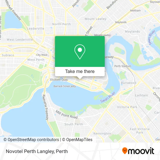 Mapa Novotel Perth Langley