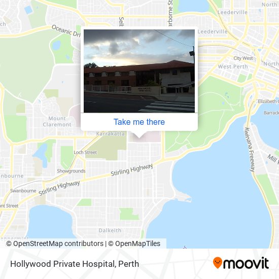 Hollywood Private Hospital map