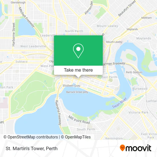 Mapa St. Martin's Tower