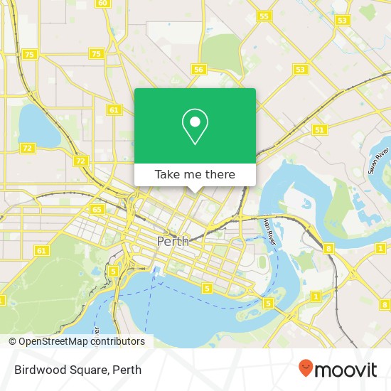 Mapa Birdwood Square