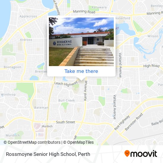 Rossmoyne Senior High School map