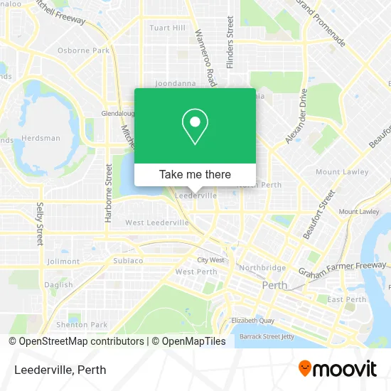 Leederville map