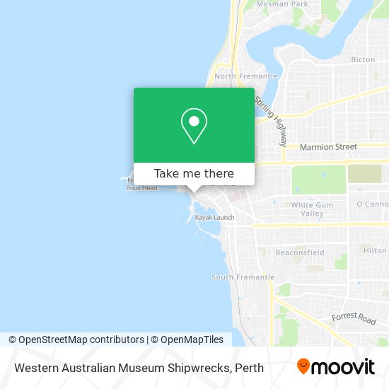 Western Australian Museum Shipwrecks map
