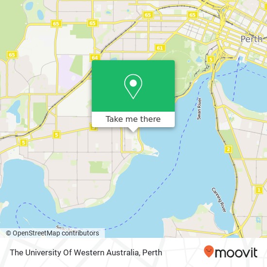 Mapa The University Of Western Australia
