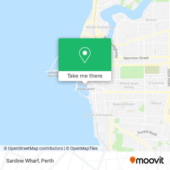Mapa Sardine Wharf