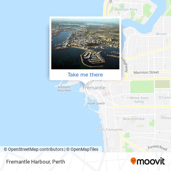 Mapa Fremantle Harbour