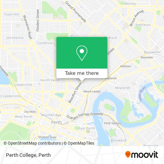 Mapa Perth College