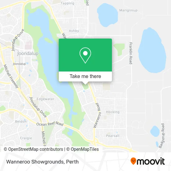 Mapa Wanneroo Showgrounds