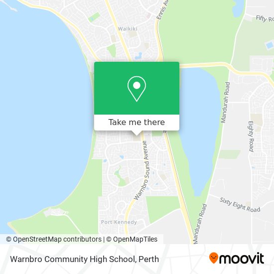 Warnbro Community High School map