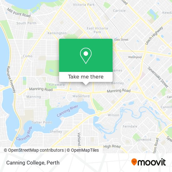 Canning College map