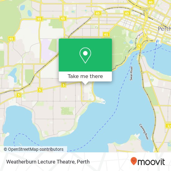 Weatherburn Lecture Theatre map