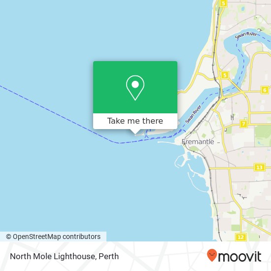 North Mole Lighthouse map