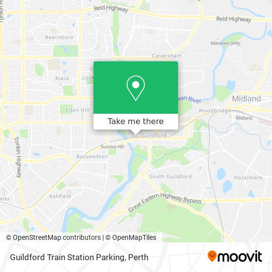 Guildford Train Station Parking map
