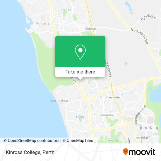 Mapa Kinross College