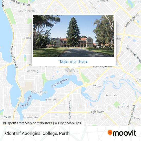 Mapa Clontarf Aboriginal College