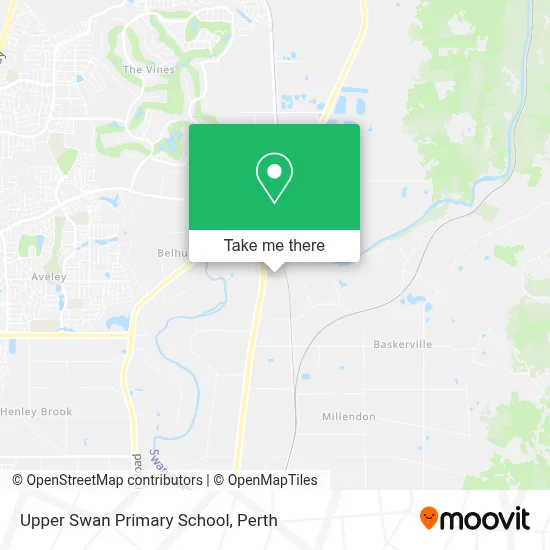 Mapa Upper Swan Primary School
