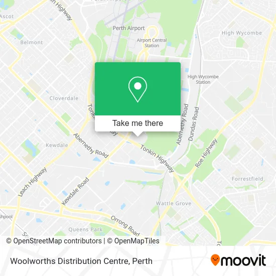 Mapa Woolworths Distribution Centre