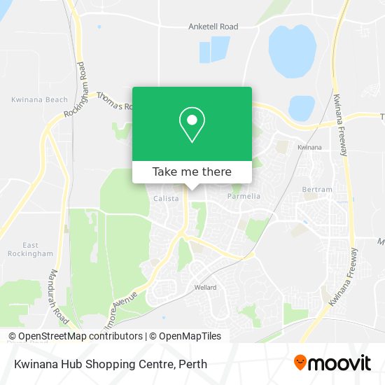 Mapa Kwinana Hub Shopping Centre