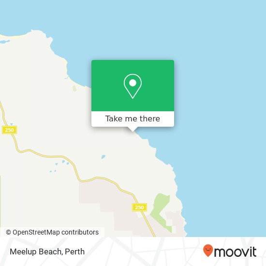 Meelup Beach map