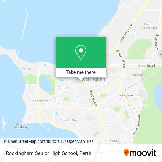 Mapa Rockingham Senior High School