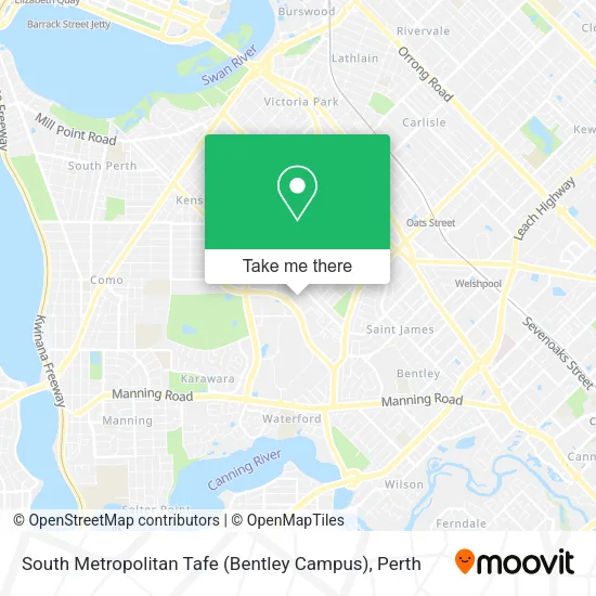 South Metropolitan Tafe (Bentley Campus) map