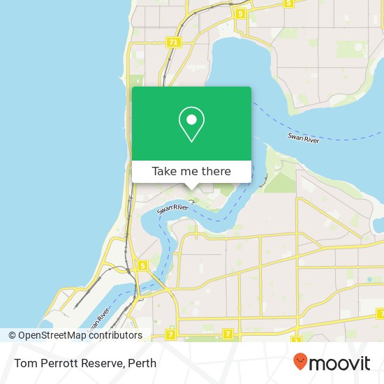 Tom Perrott Reserve map