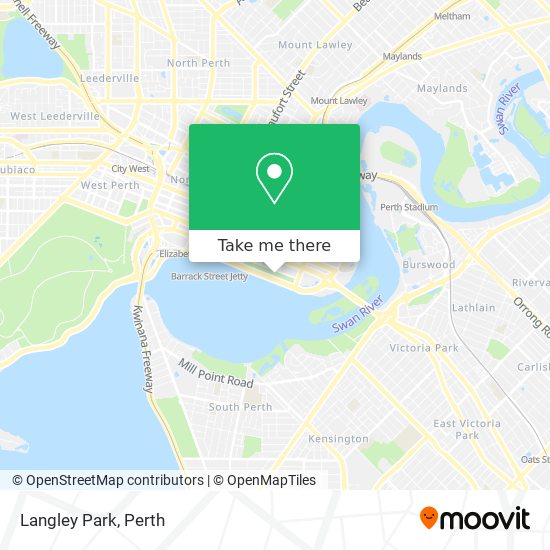 Mapa Langley Park
