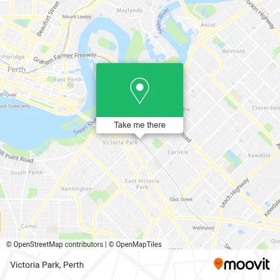 Mapa Victoria Park