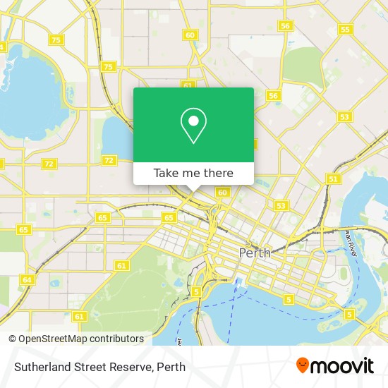 Mapa Sutherland Street Reserve