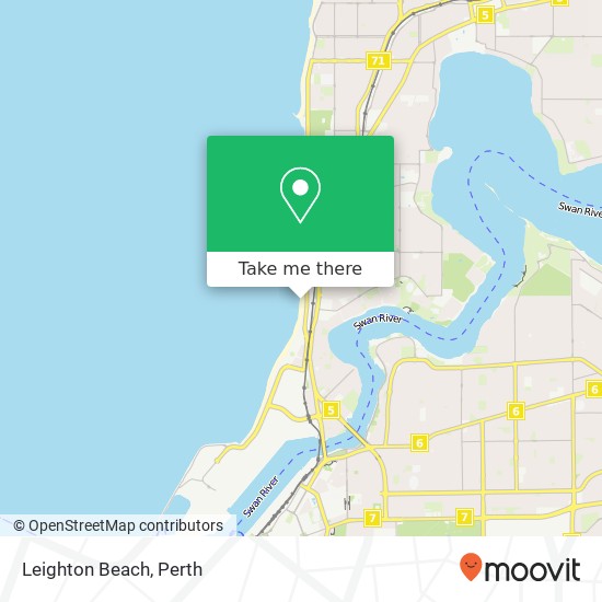 Leighton Beach map