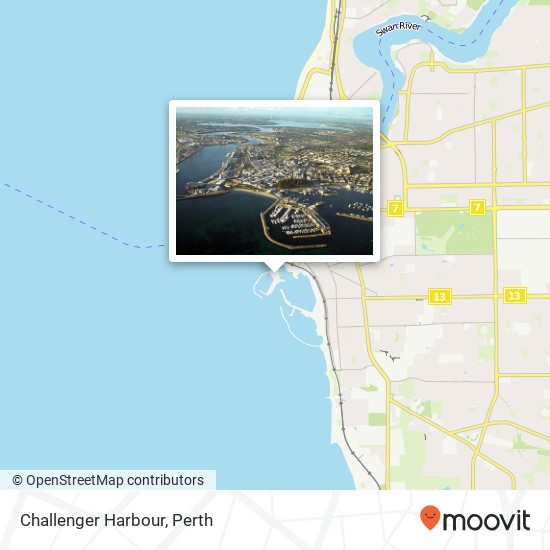 Mapa Challenger Harbour
