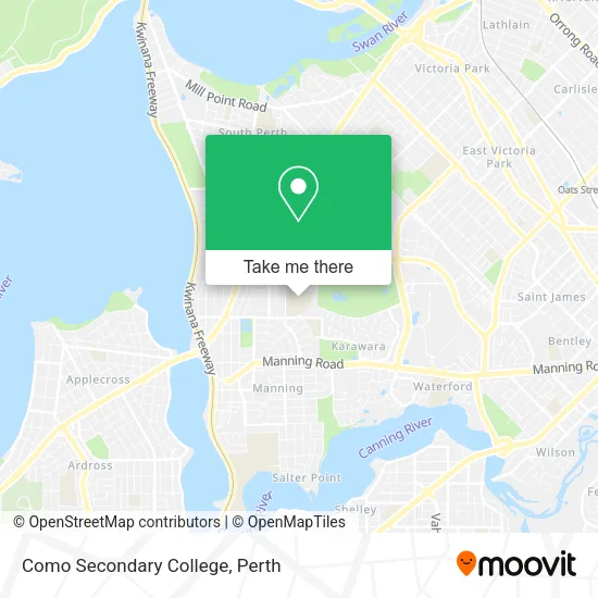 Como Secondary College map