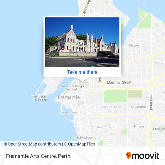 Fremantle Arts Centre map