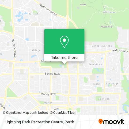 Lightning Park Recreation Centre map