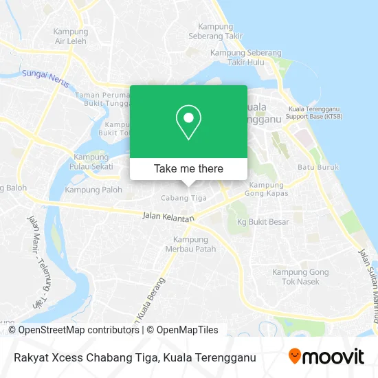 Rakyat Xcess Chabang Tiga map