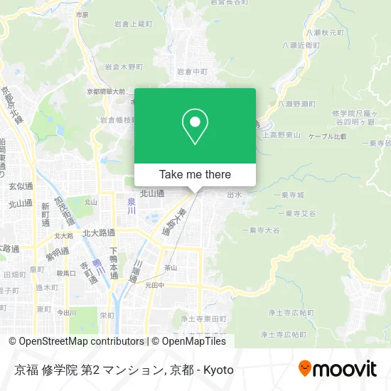 京福 修学院 第2 マンション map