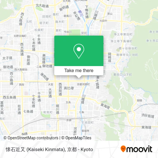 懐石近又 (Kaiseki Kinmata) map