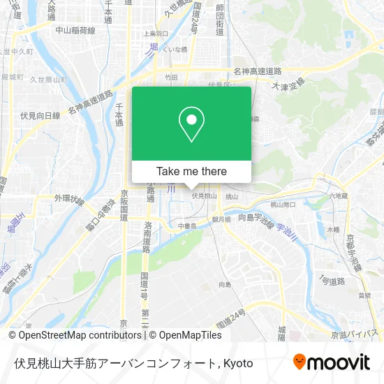 Fushimi Momoyama Otemachi Urban Comfort map