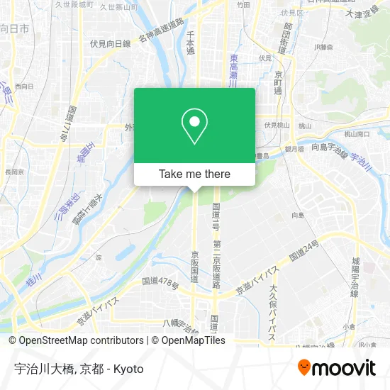 Uji River Great Bridge map