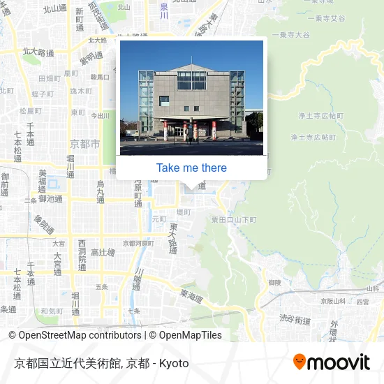 京都国立近代美術館 map
