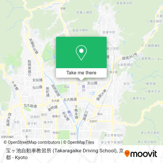 宝ヶ池自動車教習所 (Takaragaike Driving School) map