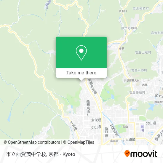市立西賀茂中学校 map