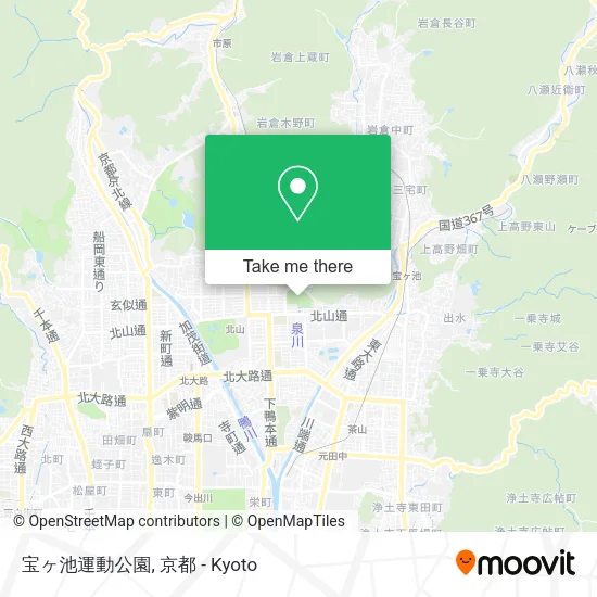 宝ヶ池運動公園 map