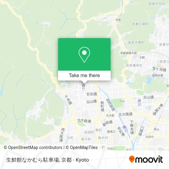 生鮮館なかむら駐車場 map